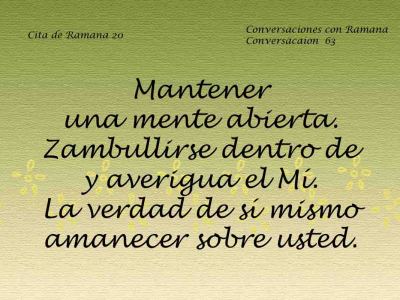 Cita de Ramana 20