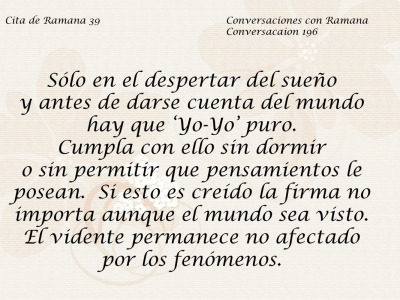 Cita de Ramana 39