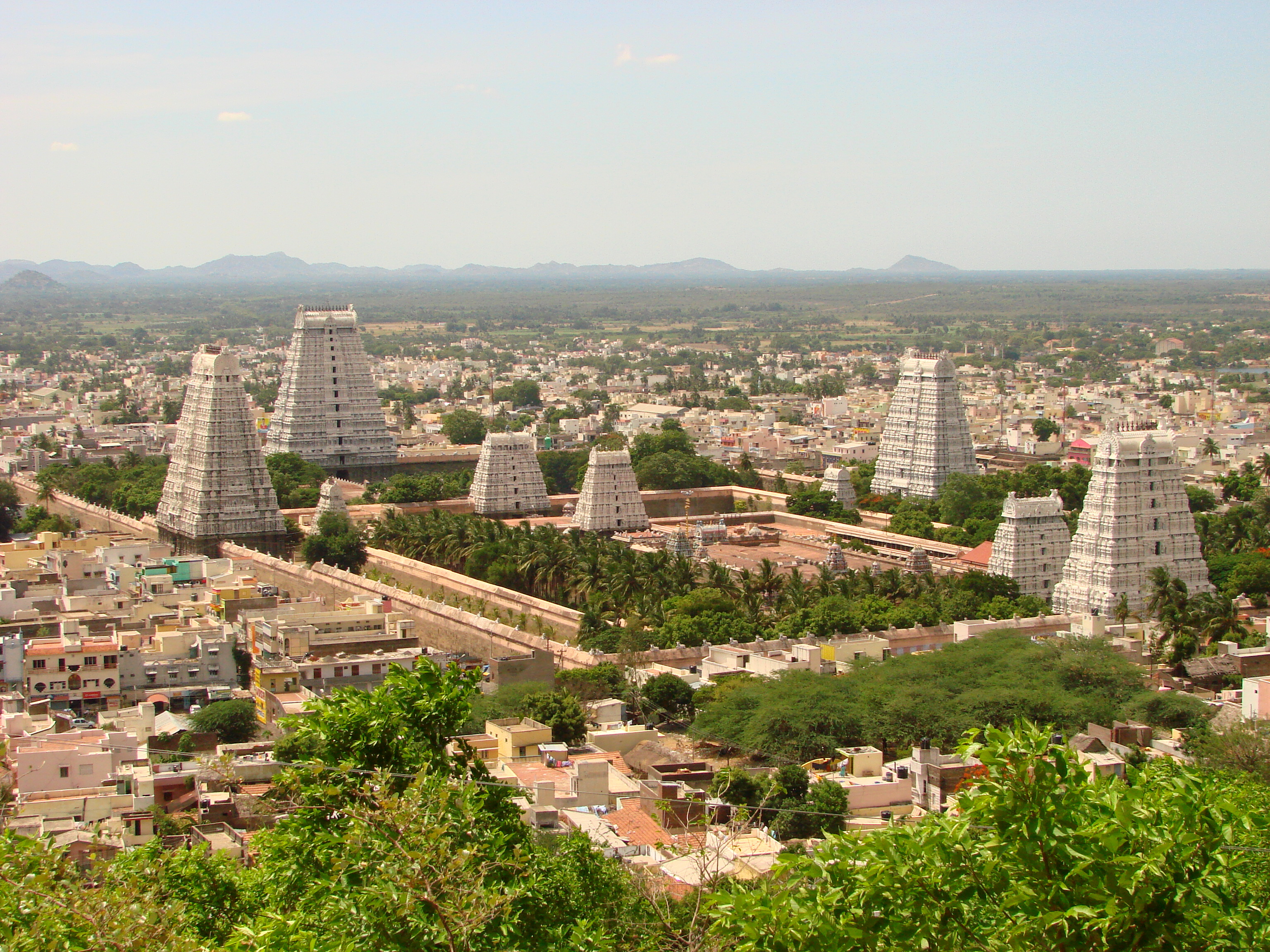 Panaroma of Tiruvannamalai Temple and City