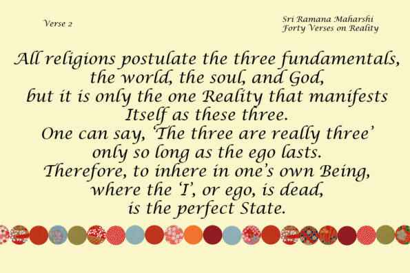Forty Verses on Reality - Verse 2