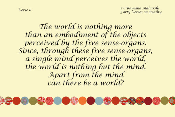 Forty Verses on Reality - Verse 6