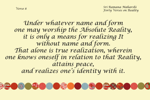 Forty Verses on Reality - Verse 8