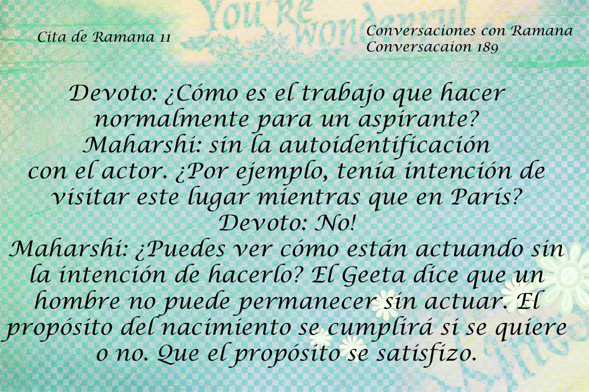 Cita de Ramana 11