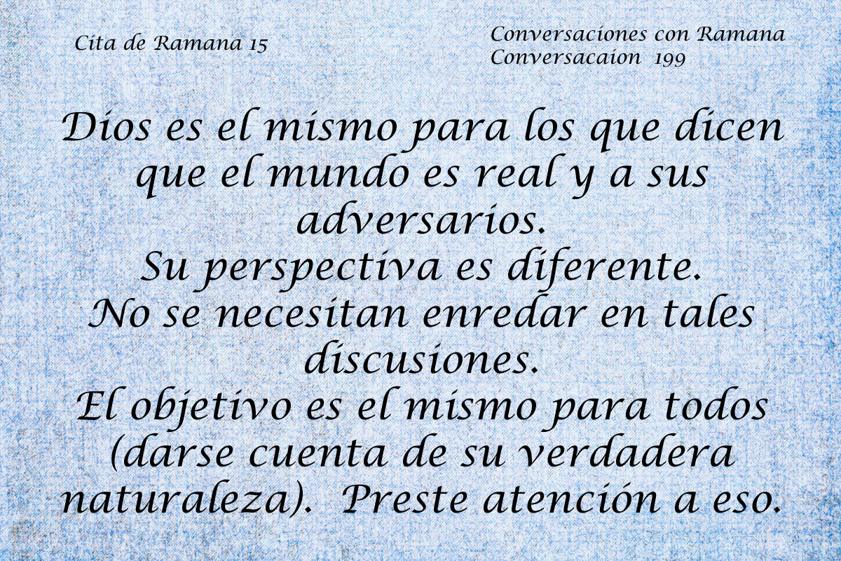 Cita de Ramana 15