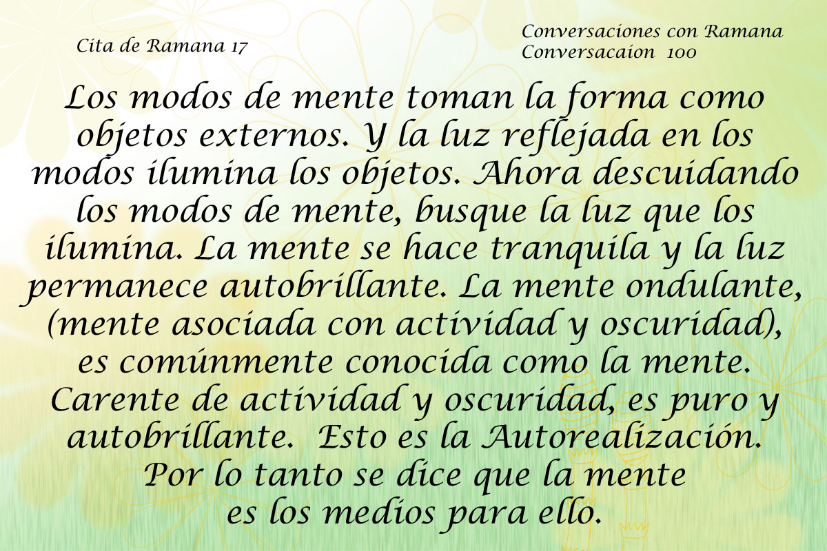 Cita de Ramana 17