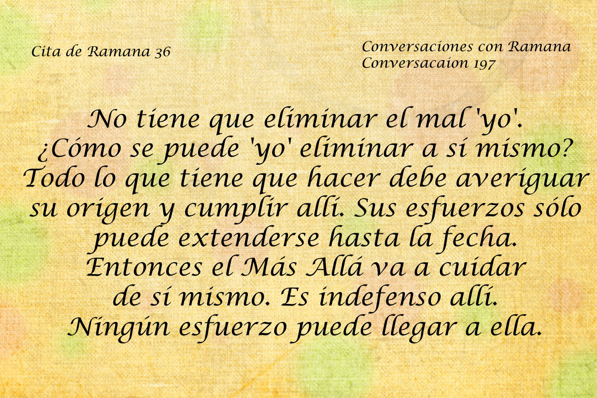 Cita de Ramana 36