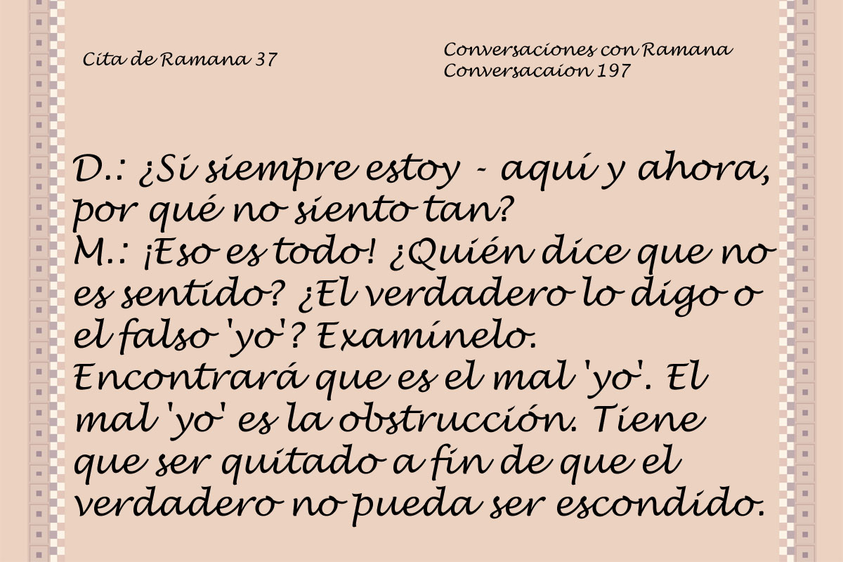 Cita de Ramana 37
