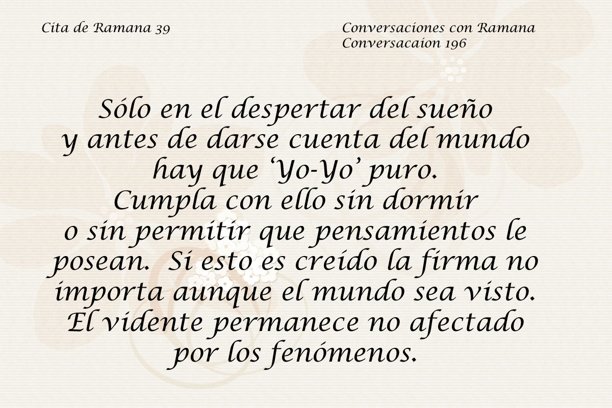 Cita de Ramana 39