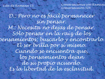 Cita de Ramana 13