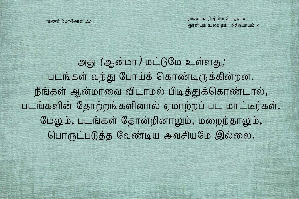 ரமணர் மேற்கோள் 22