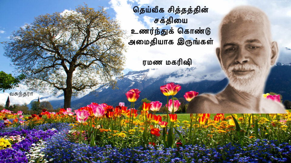 தெய்வீக சித்தத்தின் சக்தியை உணர்ந்துக் கொண்டு அமைதியாக இருங்கள்